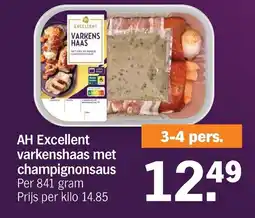 Albert Heijn AH Excellent varkenshaas met champignonsaus aanbieding