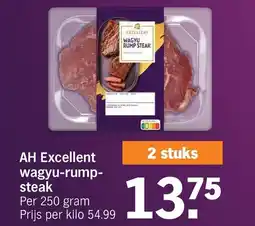 Albert Heijn AH Excellent wagyu rump steak aanbieding