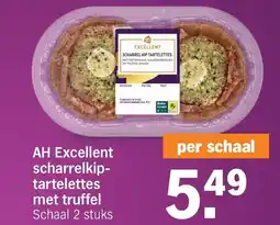 Albert Heijn AH Excellent scharrelkip- tartelettes met truffel aanbieding