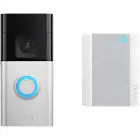 MediaMarkt RING Battery Video Doorbell Plus met Chime (2e generatie) Slimme deurbel Zilver aanbieding