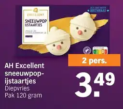 Albert Heijn AH Excellent sneeuwpop- ijstaartjes aanbieding