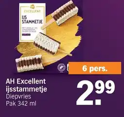 Albert Heijn AH Excellent ijsstammetje aanbieding