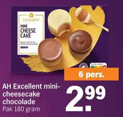 Albert Heijn AH Excellent mini- cheesecake chocolade aanbieding