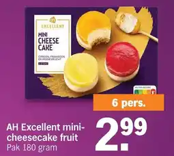 Albert Heijn AH Excellent mini- cheesecake fruit aanbieding