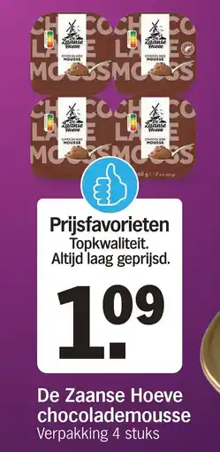 Albert Heijn De Zaanse Hoeve chocolademousse aanbieding