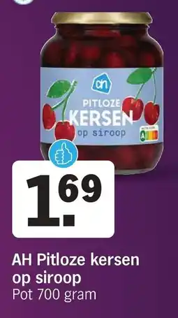 Albert Heijn AH Pitloze kersen op siroop aanbieding