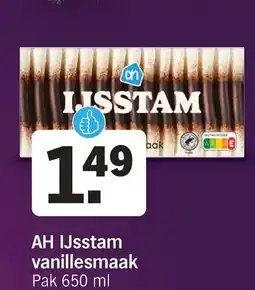 Albert Heijn AH IJsstam vanillesmaak aanbieding