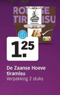 Albert Heijn De Zaanse Hoeve tiramisu aanbieding