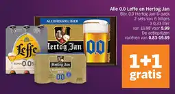 Albert Heijn Alle 0.0 Leffe en Hertog Jan aanbieding