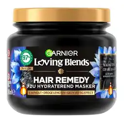 Trekpleister Garnier Loving Blends Magnetic Charcoal Haarmasker aanbieding