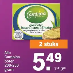 Albert Heijn Alle Campina boter aanbieding