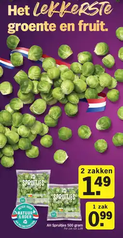 Albert Heijn AH Spruitjes 500 gram aanbieding