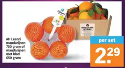 Albert Heijn AH Leanri mandarijnen of mandarijnen met blad aanbieding