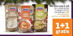 Albert Heijn Alle Unox soep in zak aanbieding