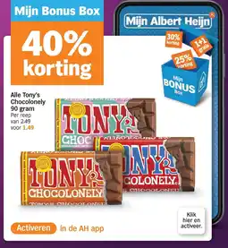 Albert Heijn Alle Tony's Chocolonely aanbieding