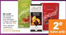 Albert Heijn Alle Lindt aanbieding