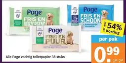 Albert Heijn Alle Page vochtig toiletpapier aanbieding