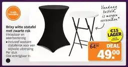 Albert Heijn Brixy witte statafel met zwarte rok aanbieding