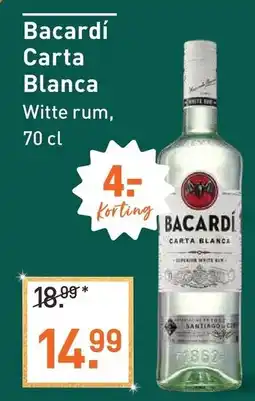 Albert Heijn Bacardí Carta Blanca aanbieding