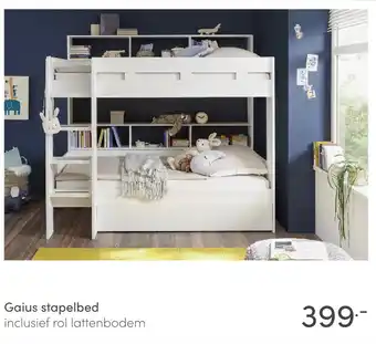 Baby & Tiener Gaius stapelbed inclusief rol lattenbodem aanbieding