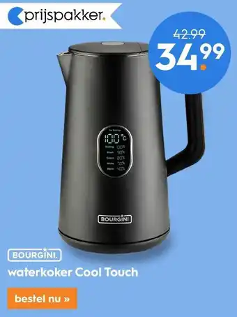 Blokker Bourgini waterkoker Cool Touch aanbieding