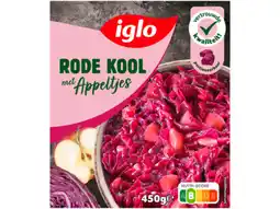 Hoogvliet Iglo Rode kool met appeltjes aanbieding