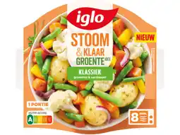 Hoogvliet Iglo Stoom & klaar groente idee klassiek aanbieding