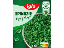 Hoogvliet Iglo Spinazie fijn gehakt aanbieding