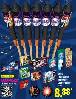 Lidl Weco Feuerwerks sortiment Super Sonic aanbieding