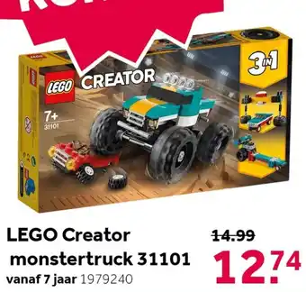 Intertoys LEGO CREATOR Monstertruck 31101 aanbieding