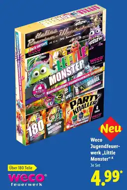 Lidl Weco Jugendfeuer- werk,,Little Monster" K aanbieding