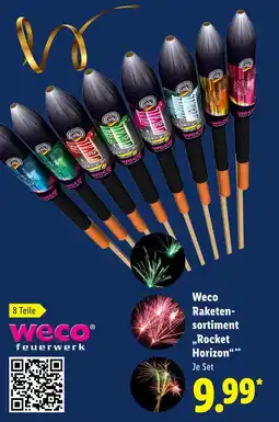 Lidl Weco Raketen sortiment aanbieding
