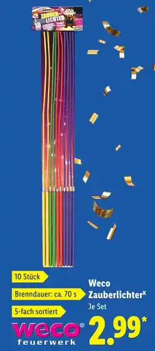 Lidl Weco Zauberlichterk aanbieding