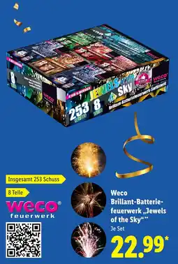 Lidl Weco Brillant-Batterie- feuerwerk Jewels of the Sky aanbieding