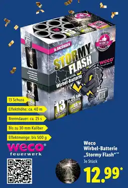 Lidl Weco Wirbel-Batterie Stormy Flash aanbieding
