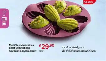 Tupperware MultiFlex Madeleines aanbieding