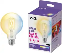 Coolblue WiZ Globe Filament - Warm tot Koelwit Licht - E27 - Transparant aanbieding