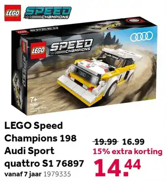 Intertoys LEGO SPEED CHAMPIONS 198 Audi Sport quatro S1 76897 aanbieding