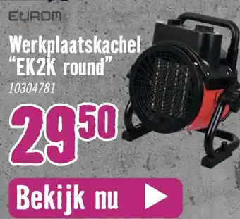 Hornbach Werkplaatskachel "EK2K round" aanbieding