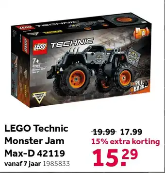 Intertoys LEGO TECHNIC Monster Jam Max-D 42119 aanbieding