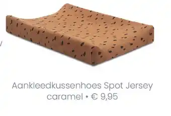 Baby & Tiener Aankleedkussenhoes Spot Jersey caramel aanbieding