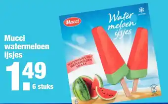 ALDI Mucci watermeloen ijsjes aanbieding