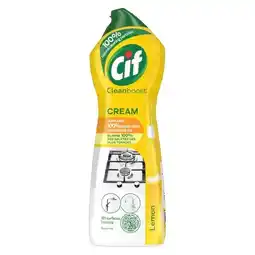 Trekpleister Cif Cleanboost Lemon Cream Schuurmiddel aanbieding