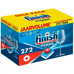 Trekpleister Finish Powerball All-in-1 Power Vaatwastabletten aanbieding