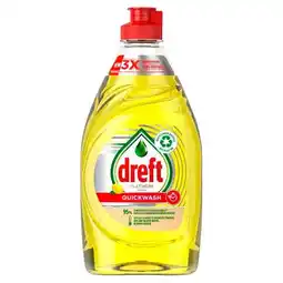 Trekpleister Dreft Platinum Quickwash Lemon Afwasmiddel aanbieding