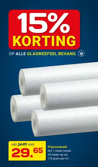 Kluswijs Op Alle Glasweefsel Behang aanbieding