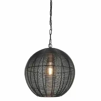 Lampidee Amarah - Hanglamp 1 lichts 40x44 cm mat zwart aanbieding