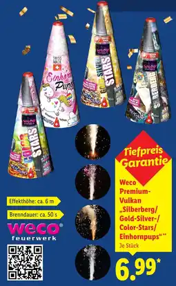 Lidl Weco Premium-Vulkan Silberberg/ Gold-Silver-/ Color-Stars/ Einhornpups aanbieding