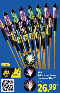 Lidl Nico Raketensortiment Heroes of Fire aanbieding