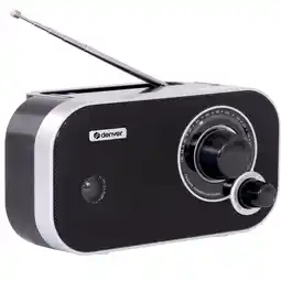 ANWB Denver TR51B FM radio op batterijen Zwart aanbieding